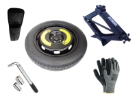 Sada - Dojezdové kolo VW TIGUAN R18 5x112x57,1 + gola klíč + hever + obal na hever